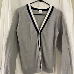 Kids Gray Cardigan sweater Sz 14 boys